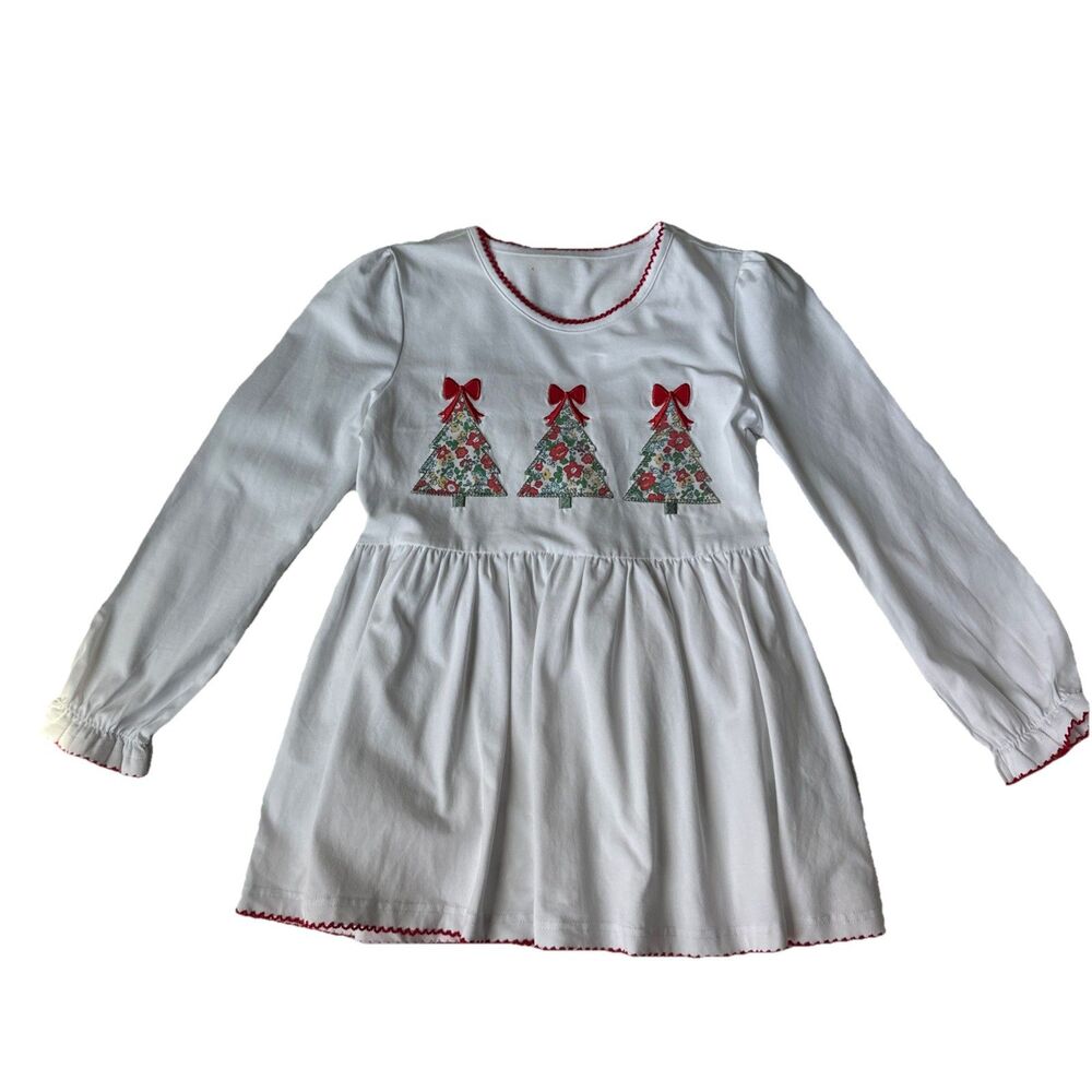 Serendipity White Christmas Top Girls  Size 7-8